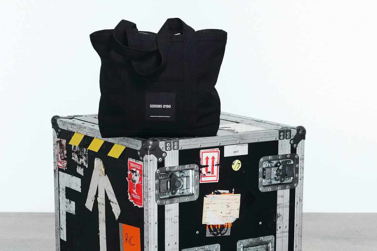 raf simons peter saville kvadrat tote bag